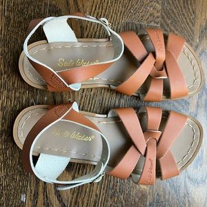 Salt water sandals. Brown leather. Excellent condition.